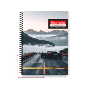 Eternera Premium A5 Notebook | Single Ruled | 140 x 215 mm | 160 Pages | Smooth Paper Writing | Durable Binding | Hybrid Matte/Gloss/UV Finish | Office & School Notebook | Pack of 1