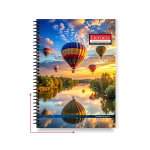 Eternera Premium A5 Notebook | Single Ruled | 140 x 215 mm | 160 Pages | Smooth Paper Writing | Durable Binding | Hybrid Matte/Gloss/UV Finish | Office & School Notebook | Pack of 1
