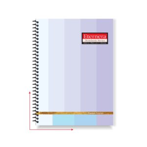Eternera Premium A5 Notebook | Single Ruled | 140 x 215 mm | 160 Pages | Smooth Paper Writing | Durable Binding | Hybrid Matte/Gloss/UV Finish | Office & School Notebook | Pack of 1