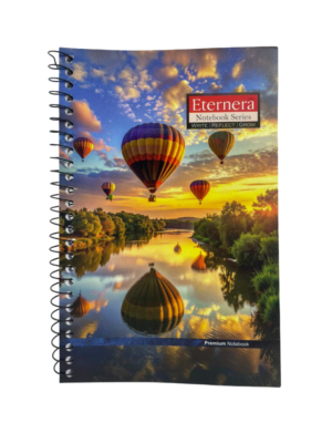 Eternera Spiral A5 Premium Notebooks (Pack of 4) | 140 × 215 mm | Smooth Single Ruled Pages | Durable Spiral Binding | Ideal for Office, School & Daily Use
